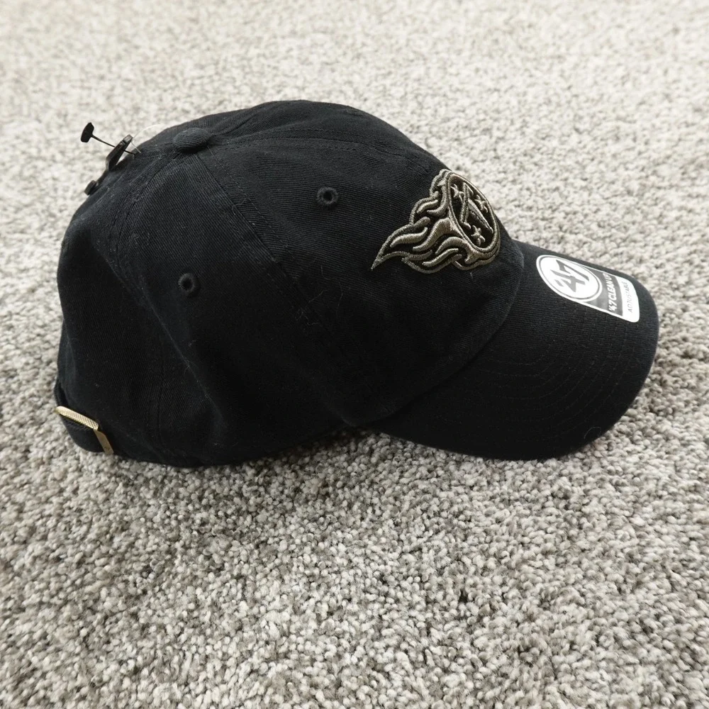 NEW Tennessee Titans Hat Cap Adjustable Strap Back Black‎ NFL Football '47 Mens